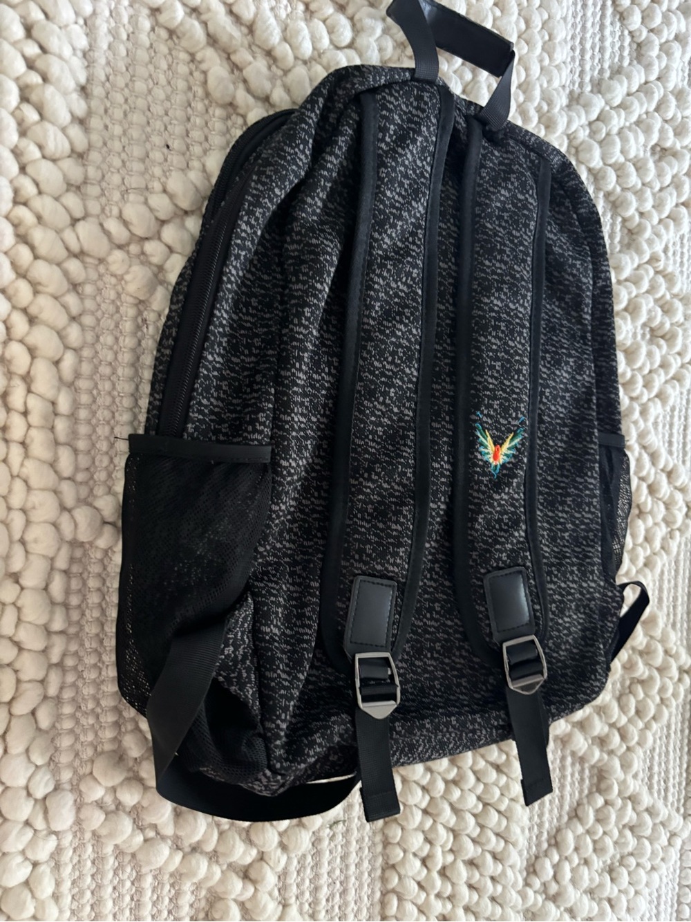 Logan Paul Maverick grey & black Backpack luggage parrot logo - Picture 8 of 14